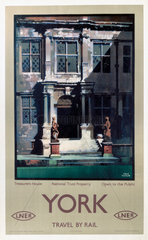 ‘Treasurer’s House  York’  LNER poster  1923-1947.