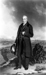 George Stephenson  English railway engineer  c 1835-1845.