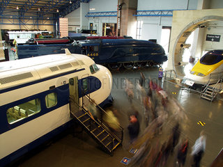 Japanese ‘Bullet’ train on display at the National Railway Museum  York  2003.