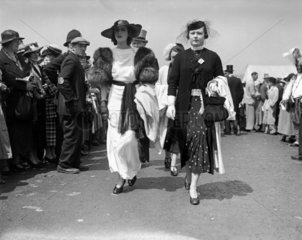 Fashions at the Royal Ascot Races  Berkshire  Gold Cup Day  18 June 1936.