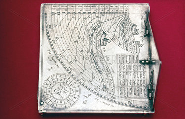 Quadrant sundial  English  c 1570.