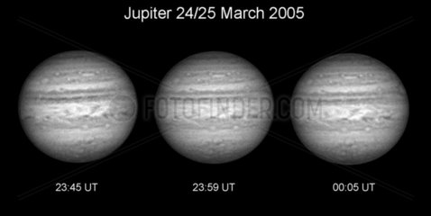Jupiter in infrared light  2005.