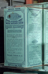 Kepler cod liver oil with malt extract  late 19th early 20th century.