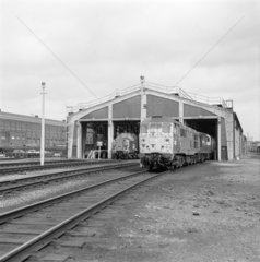 Diesel locomotive shed  1969