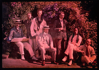 Group of Edwardian men  1900s.