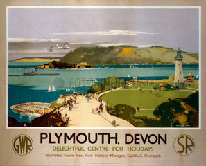 ‘Plymouth  Devon’  GWR/SR poster  1938.