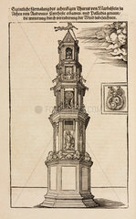Ornately decorated bell tower  1548.