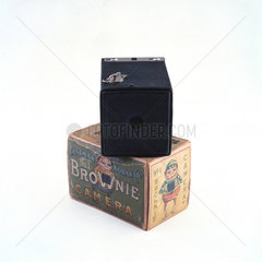 Kodak Brownie camera with original box  c 1902.