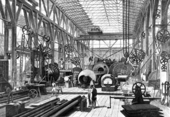 Penn’s marine Engine Factory at Greenwich  London 1865.