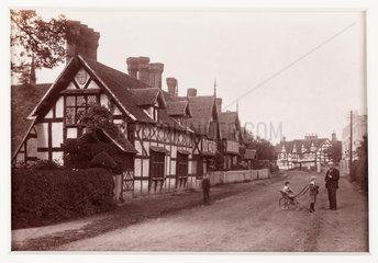 'Ombersley Village'  c 1880.