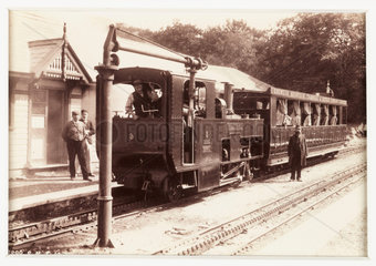 'Llanberis  Station and Train'  1894.