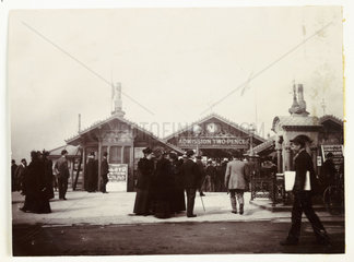 Entrance to Southport Pier  Lancashire  c 1895.