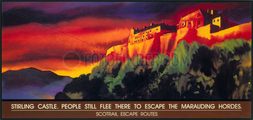 'Stirling Castle’ Scotrail poster  1996.