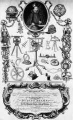 Trade card of Dudley Adams  instrument maker  18th century.