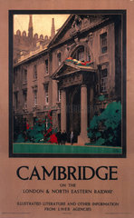 'Cambridge on the North Eastern Railway'  LNER poster  1923-1947.