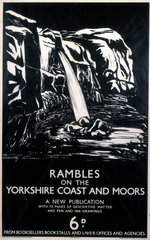 'Rambles on the Yorkshire Coast and Moors'  LNER poster  1923-1947.