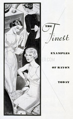Rayon advertisement  1930s.