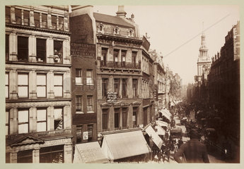 'Cheapside  London  Looking East'  c 1890.