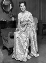 Shirley MacLaine wearing a sari  October 1967.