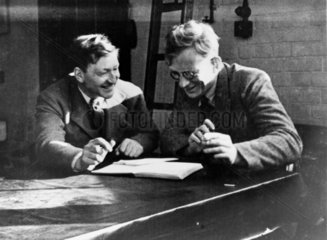 John Cockcroft and George Gamow  c 1930.