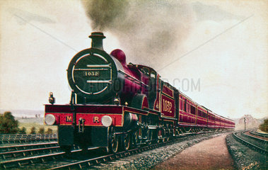 Midland Railway express train  c 1908.