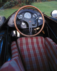 Cockpit of a Connaught grand-prix racing car  1955.