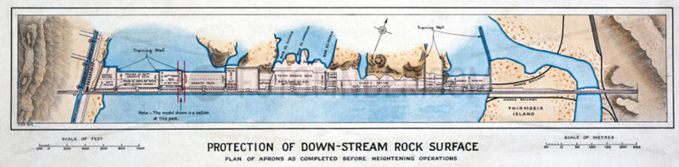 ‘Protection of Down-Stream Rock Surface’  Aswan Dam  Egypt  1926.