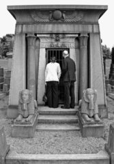 Art Deco Egyptian-style tomb  Undercliffe Cemetery  West Yorkshire  2005.