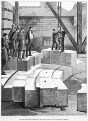 ‘The Stone-cutting Establishment at Oreston’  c 1879.