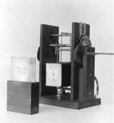 Shelford Bidwell’s picture transmitter and receiver  1881.