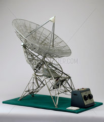 Model of radio dish from one mile telescope at Cambridge  1964.