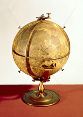 Lunar globe with mechanical stand  1797.