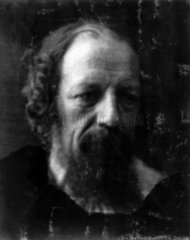 'Alfred Tennyson'  1866. Portrait of the po