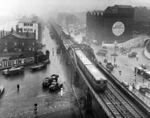 Liverpool Overhead Railway  February 1955.