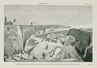 The excavation of ancient Troy  Turkey  1871-1875.