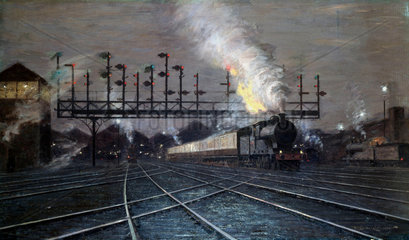 ‘Crewe Junction  Evening (No.2)’  1920s.