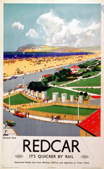 ‘Zetland Park  Redcar’  LNER poster  1941.