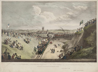 ‘View of the Canterbury & Whitstable Railway taken on the opening day 1830’.