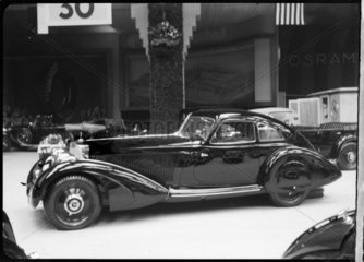 Mercedes Benz motor car at a motor show  c 1934.