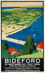 ‘Bideford’  SR poster  1923-1947.