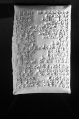 Replica of the cuneiform tablet BM 120960