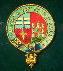 Coat of arms of the Somerset and Dorset Joint Railway.