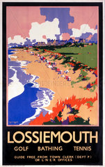 ‘Lossiemouth ’ LNER poster  c 1920s.