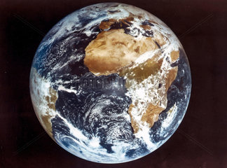 Planet Earth  as seen from the weather satellite  late 20th century.