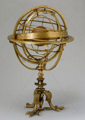 Armillary sphere by Caspar Vopel  1554.