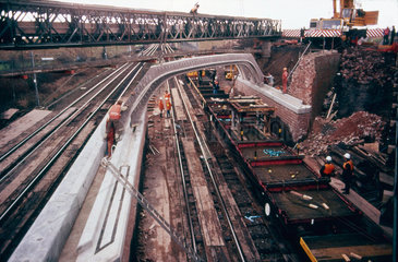 Rebuilding Bond Hill Ash Bridge  York  1993.