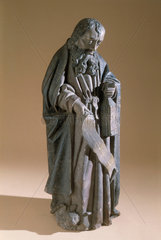 Terracotta statue of St Antonio  Spanish or Italian  early 16th century.