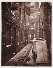 ‘A close behind No 136 Saltmarket’  Glasgow  1868.