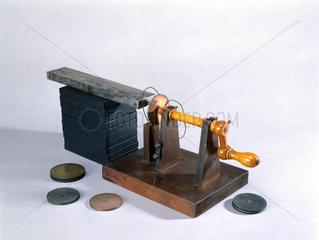 Rotating disc machine  1850-1900.