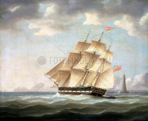The whaler 'Harpooner'  1830s.